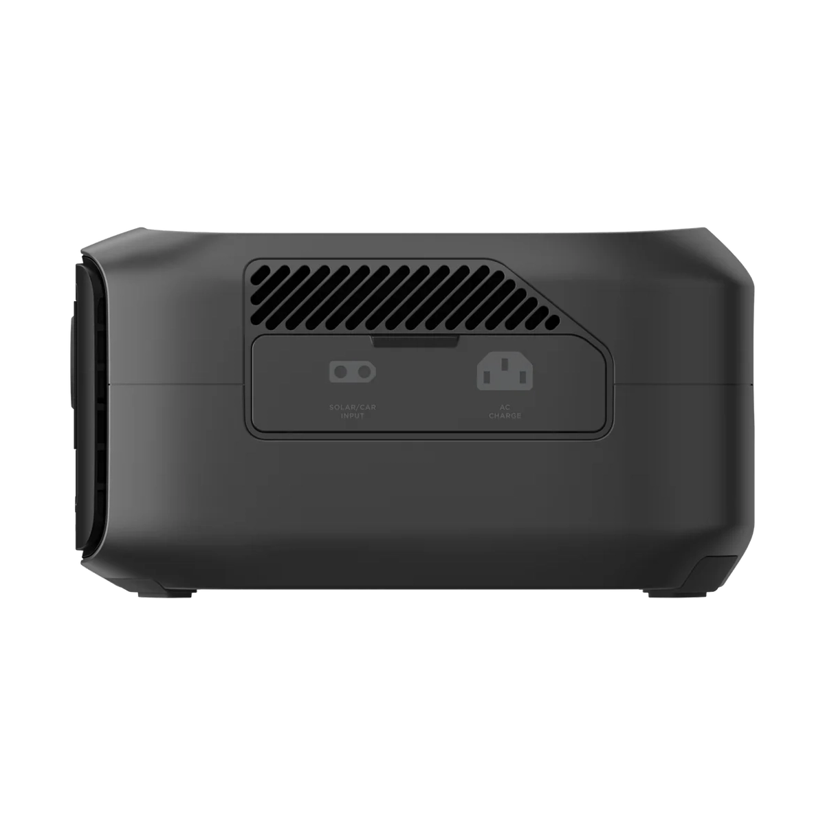 Side view of the EcoFlow River 3 Portable Power Station showing vent design and expansion port