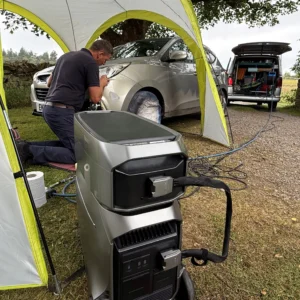 Battery storage perfect for powering mobile businesses, available from Outpowered, based at Newby Hall Stables, Ripon, North Yorkshire